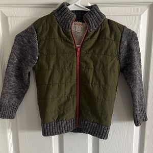 Cat & Jack Green and Gray Kids Sweater